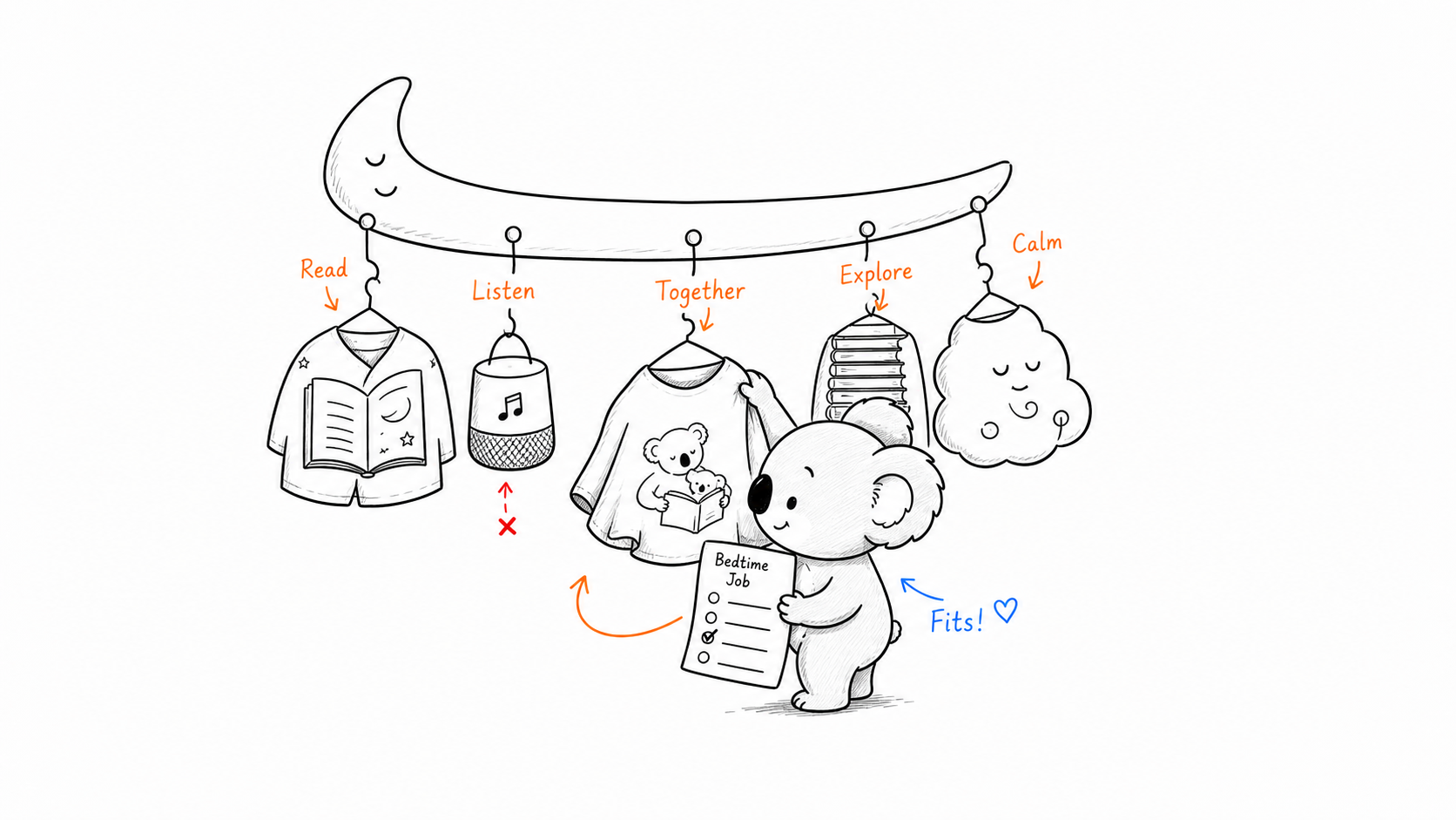 Match the bedtime job